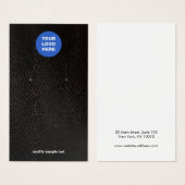 ロゴを追加するブラックリザードイヤリングディスプレイカード (正面&裏面)