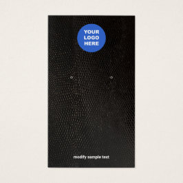 ロゴを追加するブラックリザードイヤリングディスプレイカード