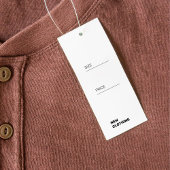 ロゴを追加するホワイトミニマルつるラベル