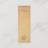 ロゴを追加するミニウッドイヤリングディスプレイカード スキニー名刺 (正面)