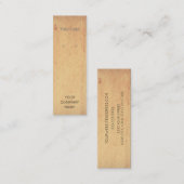 ロゴを追加するミニウッドイヤリングディスプレイカード スキニー名刺 (正面/裏面)