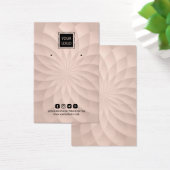 ロゴを追加するロータススパイラルイヤリングディスプレイ (デスク)