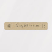 ロゴを追加する書道スクリプトKraft製品 ラベル (デザイン1)