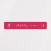 ロゴを追加する書道編集可能なカラー製品 ラベル (デザイン1)