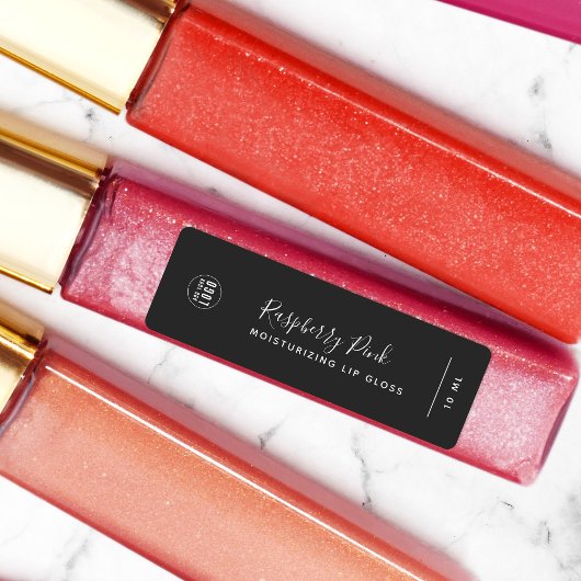 ロゴを追加する書道編集可能なカラー製品 ラベル