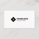 ロゴを追加する標準の白 名刺 (裏面)