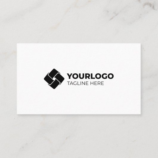 ロゴを追加する標準の白 名刺 (裏面)