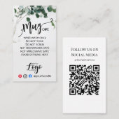 ロゴを追加する気にビニールビジネスeucalyptus 名刺 (正面/裏面)