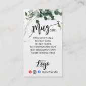 ロゴを追加する気にビニールビジネスeucalyptus 名刺 (正面)