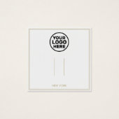 ロゴを追加する灰色の髪の弓クリップブローチ表示 (正面)