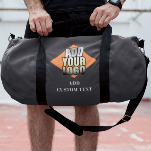 ロゴを追加する画像を使用しないカスタム文字 ダッフルバッグ