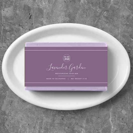 ロゴを追加する白縁どの編集可能な色の製品ラベル ペットボトルラベル