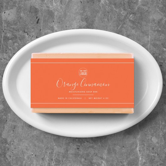 ロゴを追加する白縁どの編集可能な色の製品ラベル ペットボトルラベル