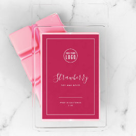 ロゴを追加する白縁どの編集可能な色の製品ラベル ワインラベル