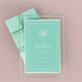 ロゴを追加する白縁どの編集可能な色の製品ラベル ワインラベル