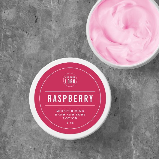 ロゴを追加する白縁ど線と線の編集可能な色 ラウンドシール