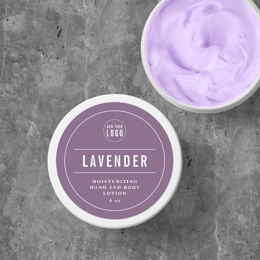 ロゴを追加する白縁ど線と線の編集可能な色 ラウンドシール