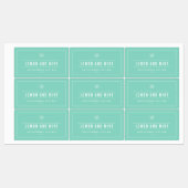 ロゴを追加する白縁ど線と線の編集可能な色 ラベル (シート)