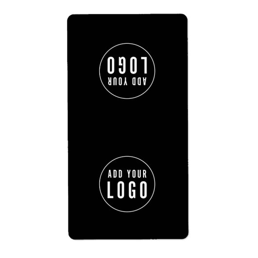 ロゴを追加する編集可能なカラーバッグ包装シール ラベル (正面)