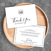 ロゴを追加する縁どと白ありがとう