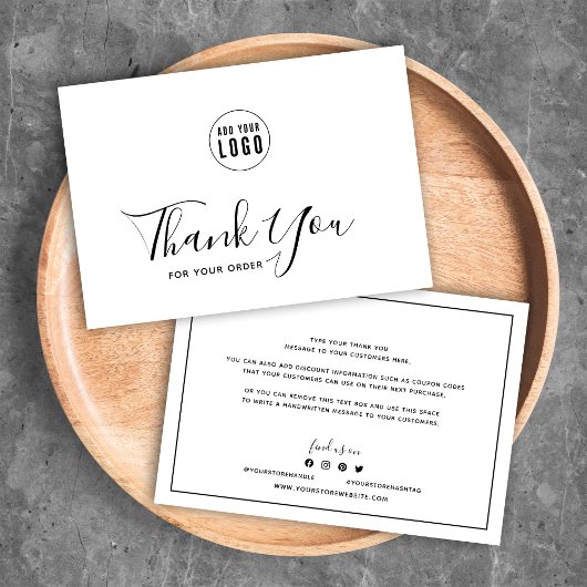 ロゴを追加する縁どと白ありがとう