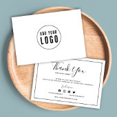 ロゴを追加する縁どと白ありがとう