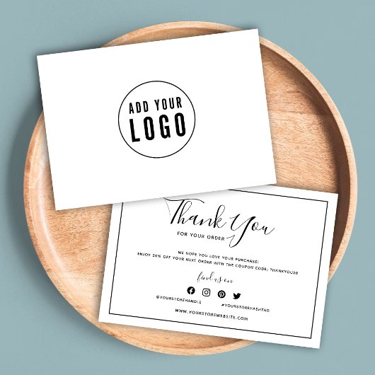 ロゴを追加する縁どと白ありがとう