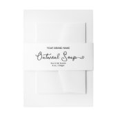 ロゴを追加する自家製ソープベリーバンドラベル 招待状ベリーバンド (正面例)