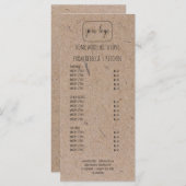 ロゴを追加する自家製ベーカリー価格表& メニュー (正面/裏面)