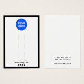 ロゴを追加する複数の3ヘアクリップ表示ホルダー (正面&裏面)