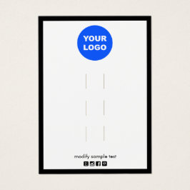 ロゴを追加する複数の3ヘアクリップ表示ホルダー