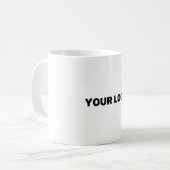 ロゴを追加する コーヒーマグカップ (正面左)