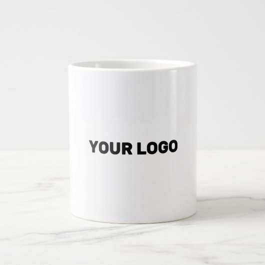 ロゴを追加する ジャンボコーヒーマグカップ (正面)
