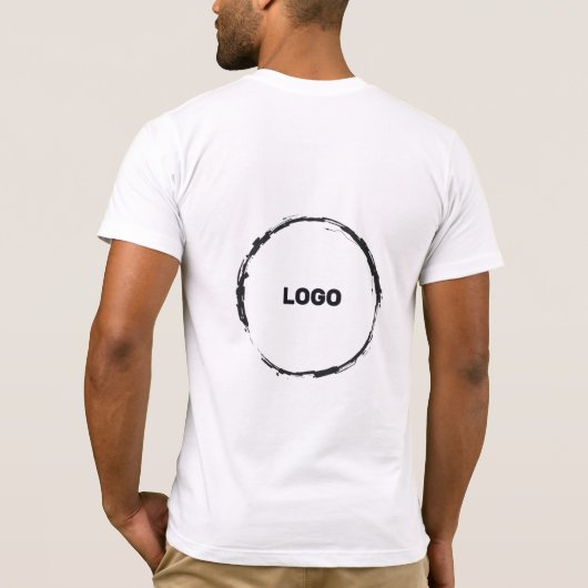 ロゴを追加する Tシャツ (裏面)