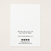 ロゴを追加するAqua Blue Earringディスプレイカード (裏面)