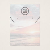 ロゴを追加するQRネックレスイヤリングディスプレイカード (正面)