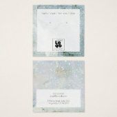 ロゴを追加するQuArtzグリッタークリスタルイヤリングディスプレイ (正面&裏面)