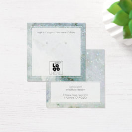 ロゴを追加するQuArtzグリッタークリスタルイヤリングディスプレイ