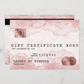 ロゴを追加できるモダンなクレジットカード型ギフト券 (正面/裏面)