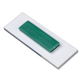 ロゴを追加はっきりしたモダンネイビーブルーシンプル 名札 (裏面)