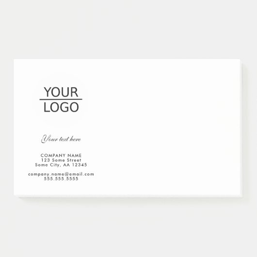 ロゴを追加カスタム文字プロモーションポストイットN ポストイット (正面)