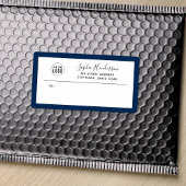 ロゴを追加カスタム縁ど書差出人住所 ラベル