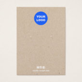 ロゴを追加タンクラフトイヤリングブラックディスプレイカード (正面)