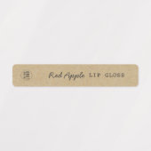 ロゴを追加ダークグレースクリプトクラフト製品 ラベル (デザイン1)