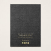 ロゴを追加ブラッククラフト縁どヘアクリップ表示 (裏面)