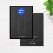 ロゴを追加ブラッククラフト縁どヘアクリップ表示 (デスク)