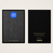 ロゴを追加ブラッククラフト3つのヘアクリップ表示 (正面&裏面)