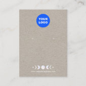 ロゴを追加ムーンフェイズクラフトイヤリングディスプレイブシン 名刺 (正面)