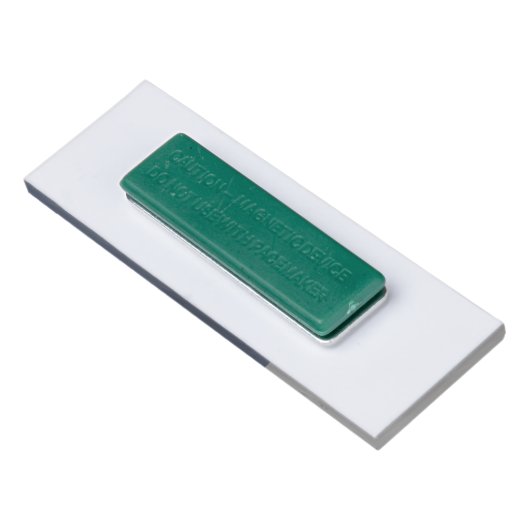 ロゴを追加モダンはっきりしたNavy Blueのシンプルタイトル 名札 (裏面)