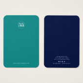 ロゴを追加モダンカスタムするカラーイヤリングディスプレイカード (正面&裏面)